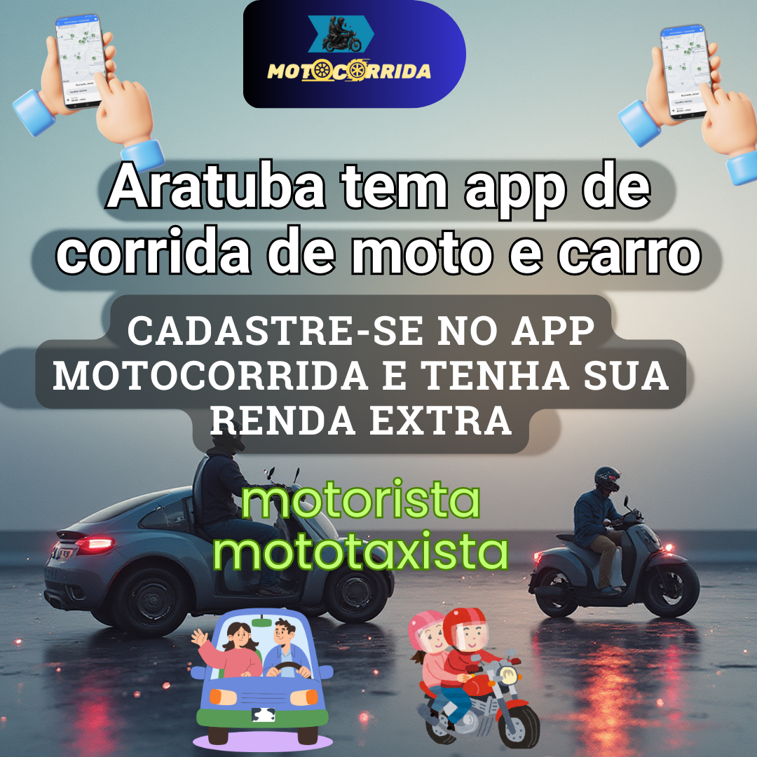 Disponível em Aratuba o app MotoCorrida